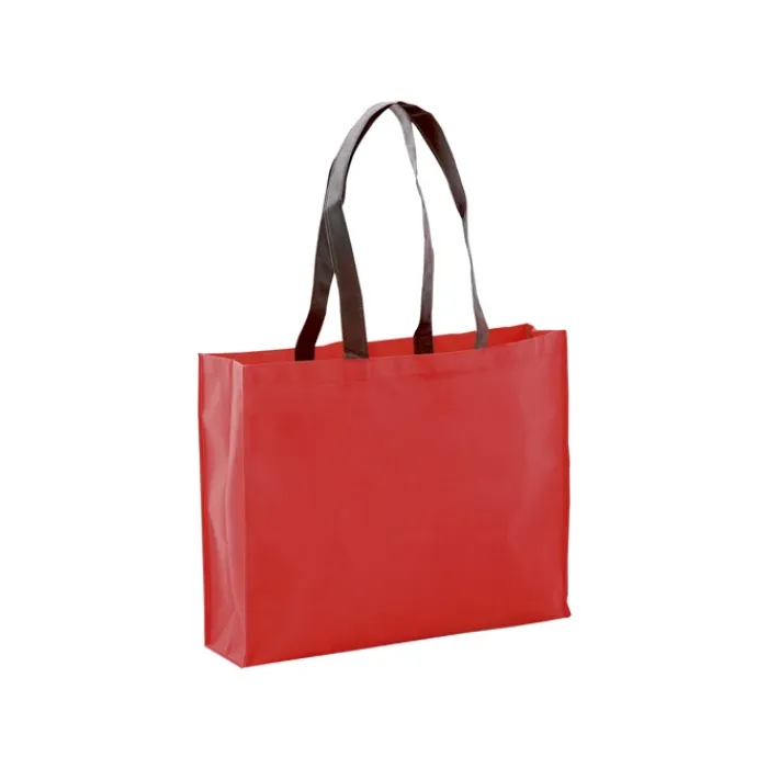 Gift Campaign Shopper con logo dai manici lunghi e neri 100 g/m2 Black Handle> Shopper Tnt