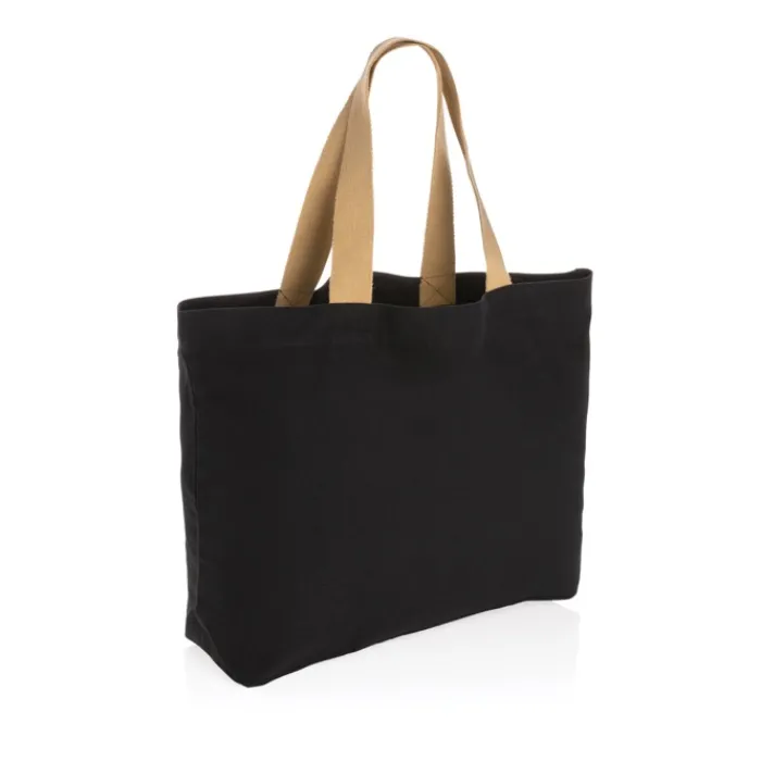 Gift Campaign Shopper con logo in tela riciclata capiente 240 g/m2 EcoTrace Raw> Gadget Ecologici|Borse Per La Spesa
