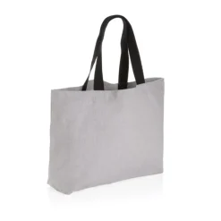 Gift Campaign Shopper con logo in tela riciclata capiente 240 g/m2 EcoTrace Raw><noscript><img width=