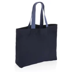 Gift Campaign Shopper con logo in tela riciclata capiente 240 g/m2 EcoTrace Raw><noscript><img width=