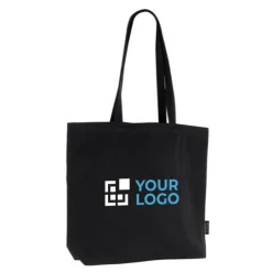 Gift Campaign Shopper dai manici lunghi e soffietto in cotone riciclato GRS 180g/m²></noscript> Shopper In Cotone Personalizzate