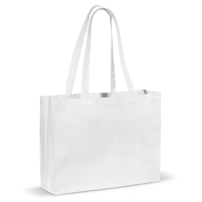 Gift Campaign Shopper di cotone colorato con soffietto OEKO-TEX da 280 g/m2> Shopper In Cotone Personalizzate