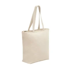 Gift Campaign Shopper di cotone con logo con cerniera e tasca interna 280 g/m2 Zipper></noscript> Shopper In Cotone Personalizzate