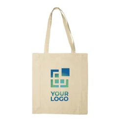 Gift Campaign Shopper di cotone con soffietto e certificazione OEKO-TEX da 140 g/m2></noscript> Shopper In Cotone Personalizzate