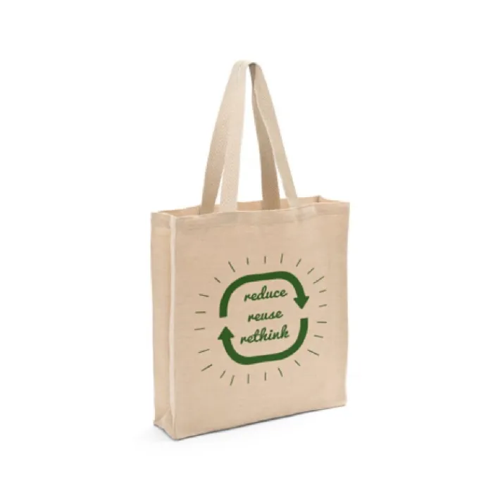 Gift Campaign Shopper di juta e cotone personalizzata con cerniera 275 g/m2 Juco> Borse In Juta