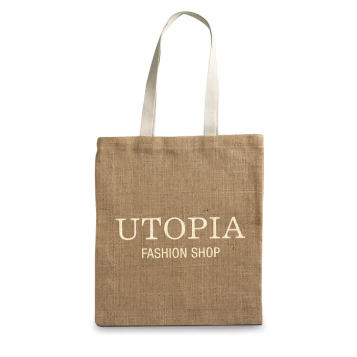 Gift Campaign Shopper di juta economiche personalizzabili per aziende Jute> Gadget Ecologici|Borse In Juta