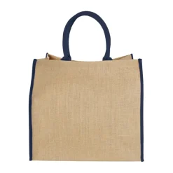 Gift Campaign Shopper di juta personalizzate per la spesa chiusura in velcro Jute Edge><noscript><img width=