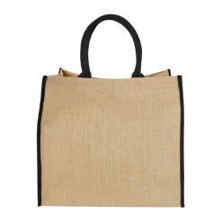 Gift Campaign Shopper di juta personalizzate per la spesa chiusura in velcro Jute Edge><noscript><img width=