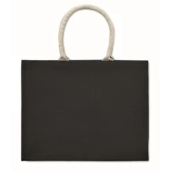 Gift Campaign Shopper di juta personalizzabili con manici corti di cotone Jute Ibiza> Borse In Juta