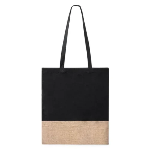 Gift Campaign Shopper in 100% cotone colorato con base in juta 120g/m2> Shopper In Cotone Personalizzate