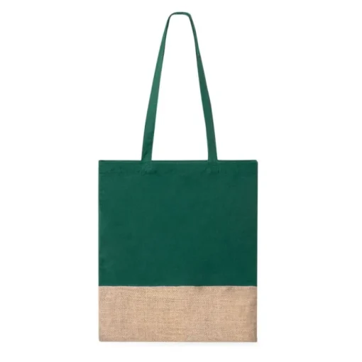 Gift Campaign Shopper in 100% cotone colorato con base in juta 120g/m2> Shopper In Cotone Personalizzate