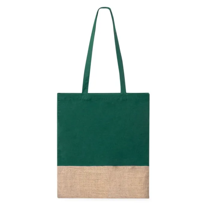 Gift Campaign Shopper in 100% cotone colorato con base in juta 120g/m2> Shopper In Cotone Personalizzate