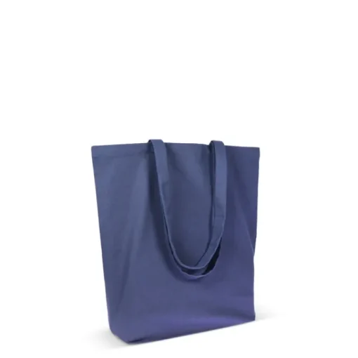 Gift Campaign Shopper in cotone biologico con manici lunghi a soffietto 270 g/m2> Shopper In Cotone Personalizzate