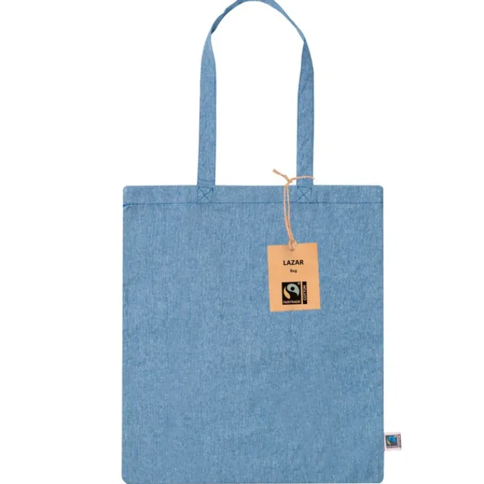 Gift Campaign Shopper in cotone colorato riciclato GRS da 120g/m² del Fairtrade> Shopper In Cotone Personalizzate