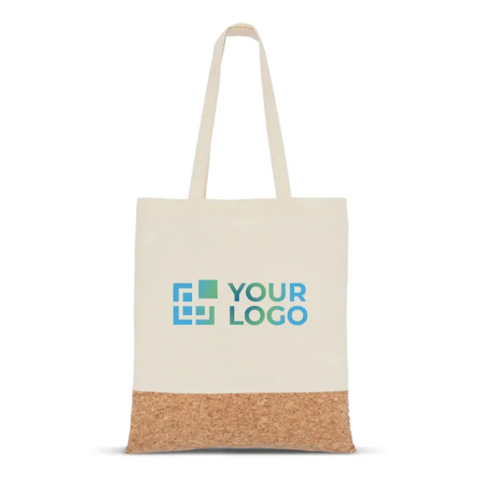 Gift Campaign Shopper in cotone con base in sughero da 170 g/m2> Shopper In Cotone Personalizzate