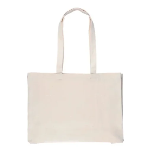 Gift Campaign Shopper in cotone naturale Oeko-Tex® con soffietto da 280 g/m2> Borse Per La Spesa|Shopper In Cotone Personalizzate