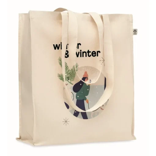 Gift Campaign Shopper in cotone organico da personalizzare 140 g/m2 Eco Support> Tote Bag Personalizzate|Shopper In Cotone Personalizzate