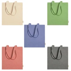Gift Campaign Shopper in cotone riciclato con manici 120 g/m2></noscript> Borse Per La Spesa