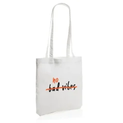 Gift Campaign Shopper in cotone riciclato aziendali 330 g/m2 Waterless Strong></noscript> Tote Bag Personalizzate|Shopper In Cotone Personalizzate