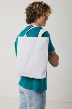 Gift Campaign Shopper in cotone riciclato aziendali 330 g/m2 Waterless Strong></noscript> Tote Bag Personalizzate|Shopper In Cotone Personalizzate