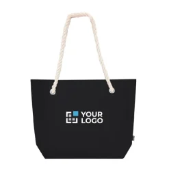 Gift Campaign Shopper in feltro riciclato con manici in corda di cotone e soffietto><noscript><img width=