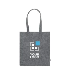 Gift Campaign Shopper in feltro riciclato con manici lunghi in colori classici></noscript> Borse Di Tela Personalizzate