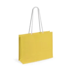 Gift Campaign Shopper in juta con soffietto che sostengono fino 10 kg Jute Colors><noscript><img width=