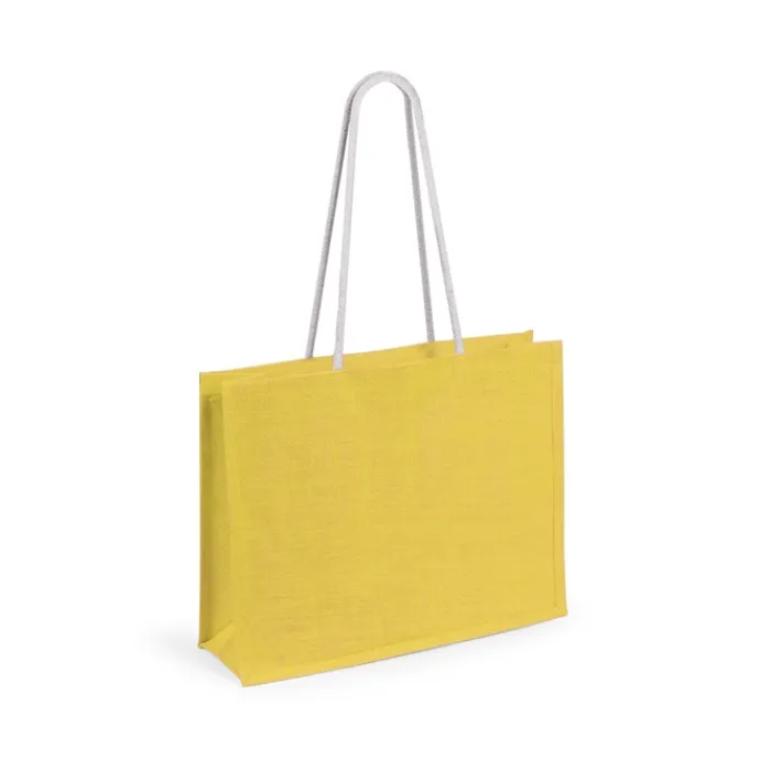 Gift Campaign Shopper in juta con soffietto che sostengono fino 10 kg Jute Colors> Borse In Juta