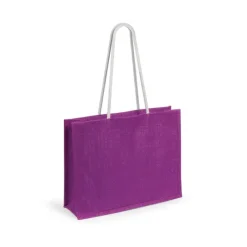 Gift Campaign Shopper in juta con soffietto che sostengono fino 10 kg Jute Colors><noscript><img width=