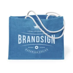 Gift Campaign Shopper in juta con soffietto che sostengono fino 10 kg Jute Colors><noscript><img width=