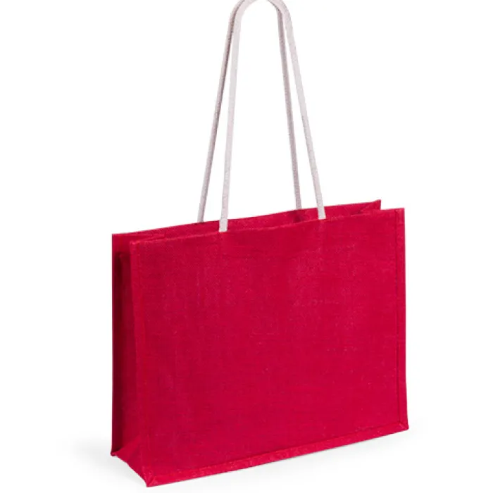 Gift Campaign Shopper in juta con soffietto che sostengono fino 10 kg Jute Colors> Borse In Juta