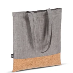 Gift Campaign Shopper in RPET con base in sughero e capacità di 10kg></noscript> Borse Di Tela Personalizzate