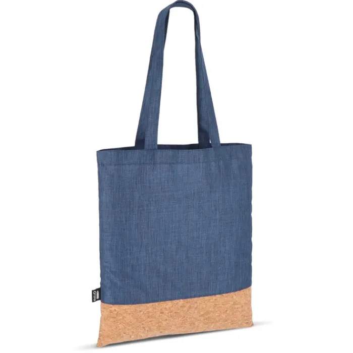 Gift Campaign Shopper in RPET con base in sughero e capacità di 10kg> Borse Di Tela Personalizzate