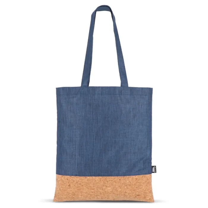 Gift Campaign Shopper in RPET con base in sughero e capacità di 10kg> Borse Di Tela Personalizzate