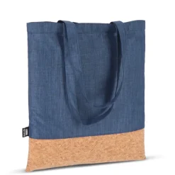 Gift Campaign Shopper in RPET con base in sughero e capacità di 10kg></noscript> Borse Di Tela Personalizzate