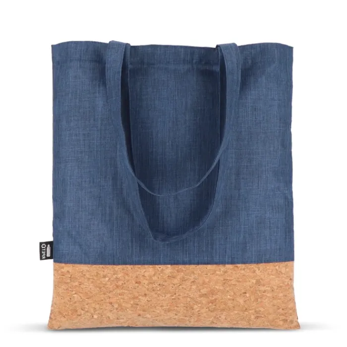 Gift Campaign Shopper in RPET con base in sughero e capacità di 10kg> Borse Di Tela Personalizzate