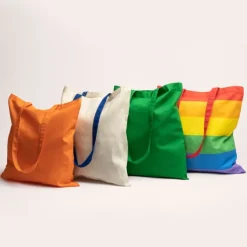 Gift Campaign Shopper in tessuto di cotone con manico lungo in vari colori></noscript> Borse Per La Spesa
