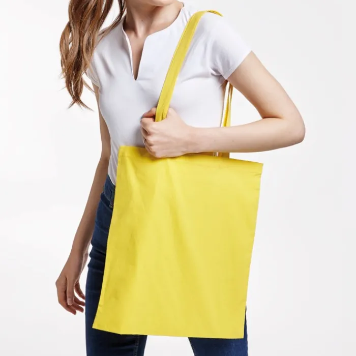 Gift Campaign Shopper in tessuto di cotone con manico lungo in vari colori> Borse Per La Spesa