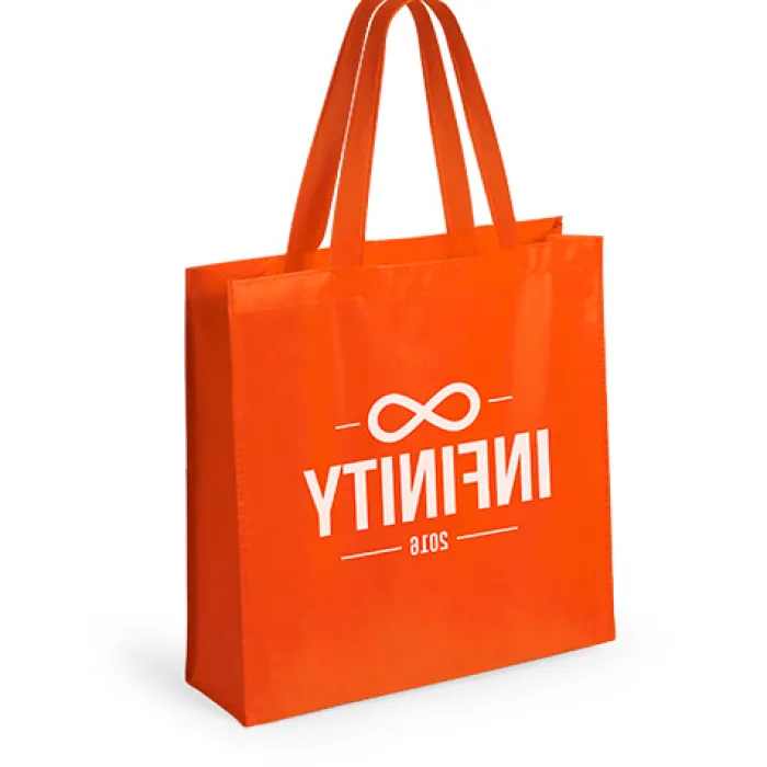 Gift Campaign Shopper in tnt laminato personalizzabili da 110 g/m2 Holdall> Shopper Tnt