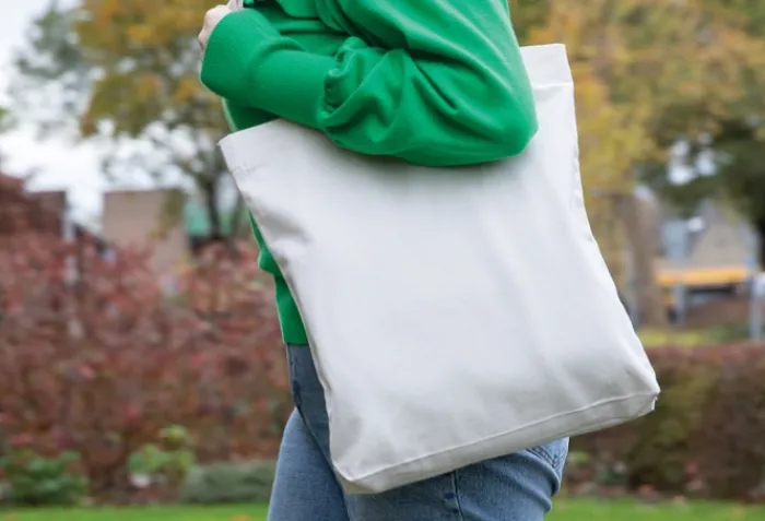 Gift Campaign Shopper personalizzabile con logo con tracciante 285 g/m2 EcoTrace Raw> Gadget Ecologici|Borse Di Tela Personalizzate