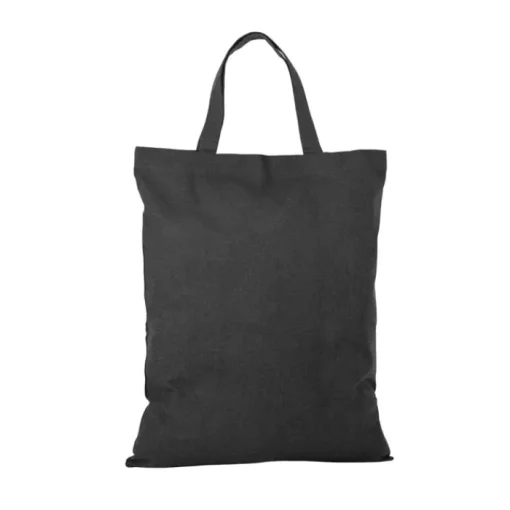 Gift Campaign Shopper pieghevole in cotone con tasca esterna e manici corti 140g/m2> Shopper In Cotone Personalizzate