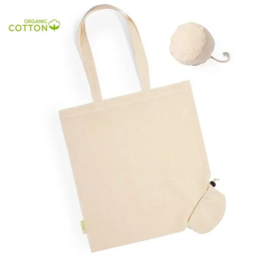 Gift Campaign Shopper pieghevoli in cotone organico resistente 9 kg 120 g/m2 Organic> Tote Bag Personalizzate|Shopper In Cotone Personalizzate