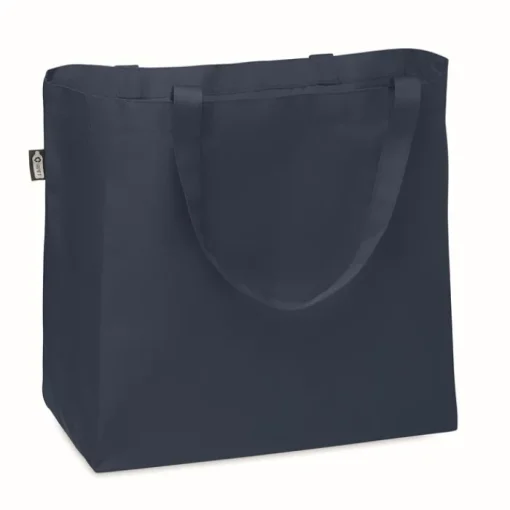 Gift Campaign Shopper promozionale con soffietto e manici lunghi in RPET 600D Store> Borse Per La Spesa|Tote Bag Personalizzate