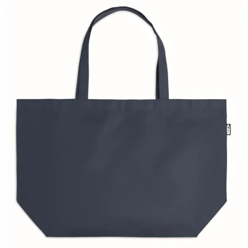 Gift Campaign Shopper promozionale con soffietto e manici lunghi in RPET 600D Store> Borse Per La Spesa|Tote Bag Personalizzate