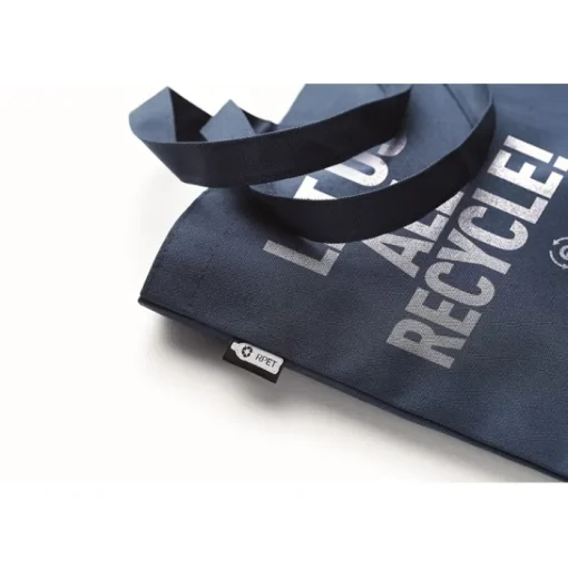 Gift Campaign Shopper promozionale con soffietto e manici lunghi in RPET 600D Store> Borse Per La Spesa|Tote Bag Personalizzate