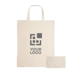 Gift Campaign Shopper promozionale pieghevole in cotone con manici corti 140g/m2></noscript> Shopper In Cotone Personalizzate