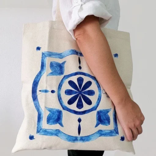 Gift Campaign Shopper sostenibile dai manici lunghi in cotone interlock 310 g/m2> Shopper In Cotone Personalizzate