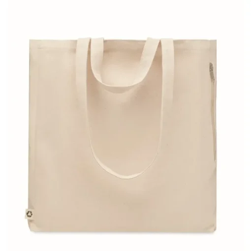 Gift Campaign Shopping bag personalizzate in PP e cotone riciclato 380 g/m2 Doble Handle> Tote Bag Personalizzate|Borse Per La Spesa