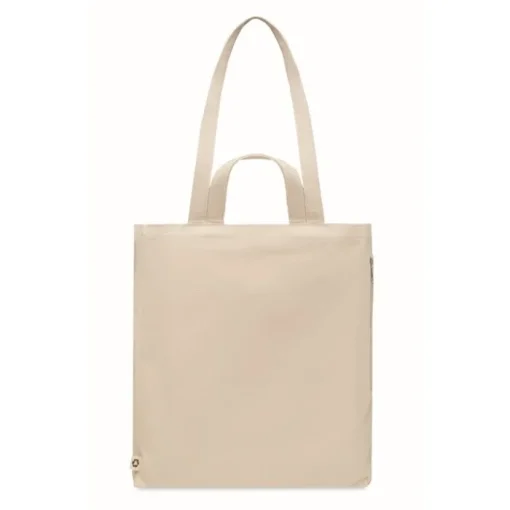 Gift Campaign Shopping bag personalizzate in PP e cotone riciclato 380 g/m2 Doble Handle> Tote Bag Personalizzate|Borse Per La Spesa