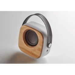 Gift Campaign Speaker bluetooth 5.0 con logo in ABS bambù e manico in PU Scandinavia><noscript><img width=